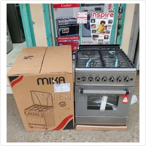 *Mika Standing Cooker 3 Gas + 1 Electric, 58cm X58cm,