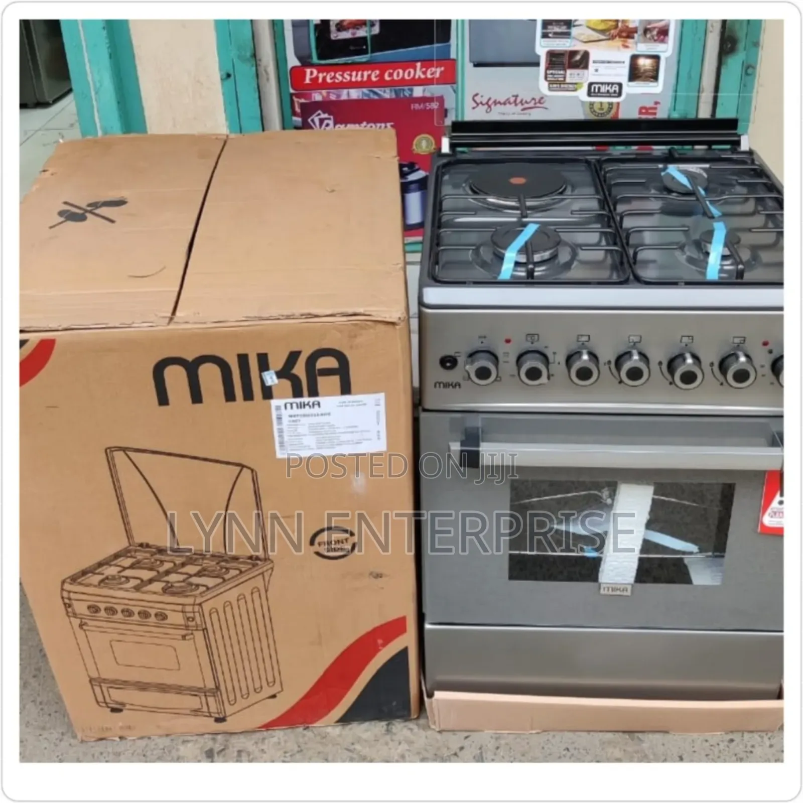 *Mika Standing Cooker 3 Gas + 1 Electric, Oven* *Mst58u31e4dg*