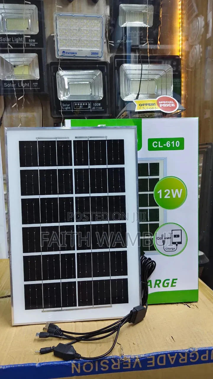 New Method Solar Charging Panel 12 Watts