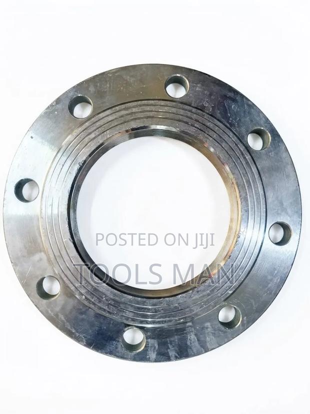 Industrial Threaded Steel Flange - 8 Hole Heavy Duty Pipe Fitting 5".