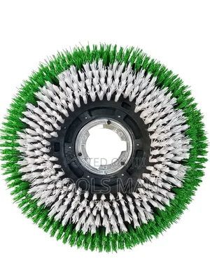 17 Inch Industrial Floor Scrubber Brush With Metal Clutch Plate.
