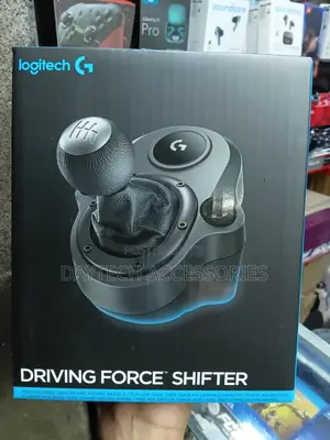 Logitech Driving Force Shifter With A Hand-stitched Leather Knob.