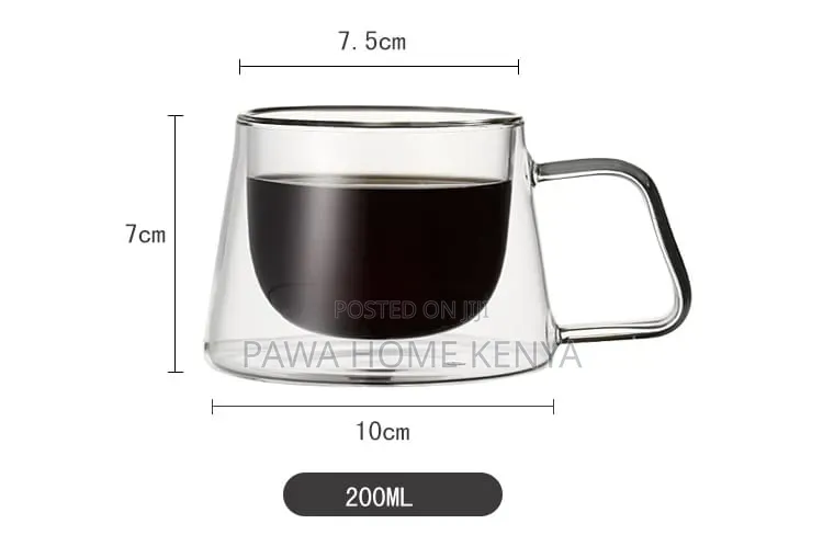 1pc Double Wall Crystal Acrylic Cup / Mug