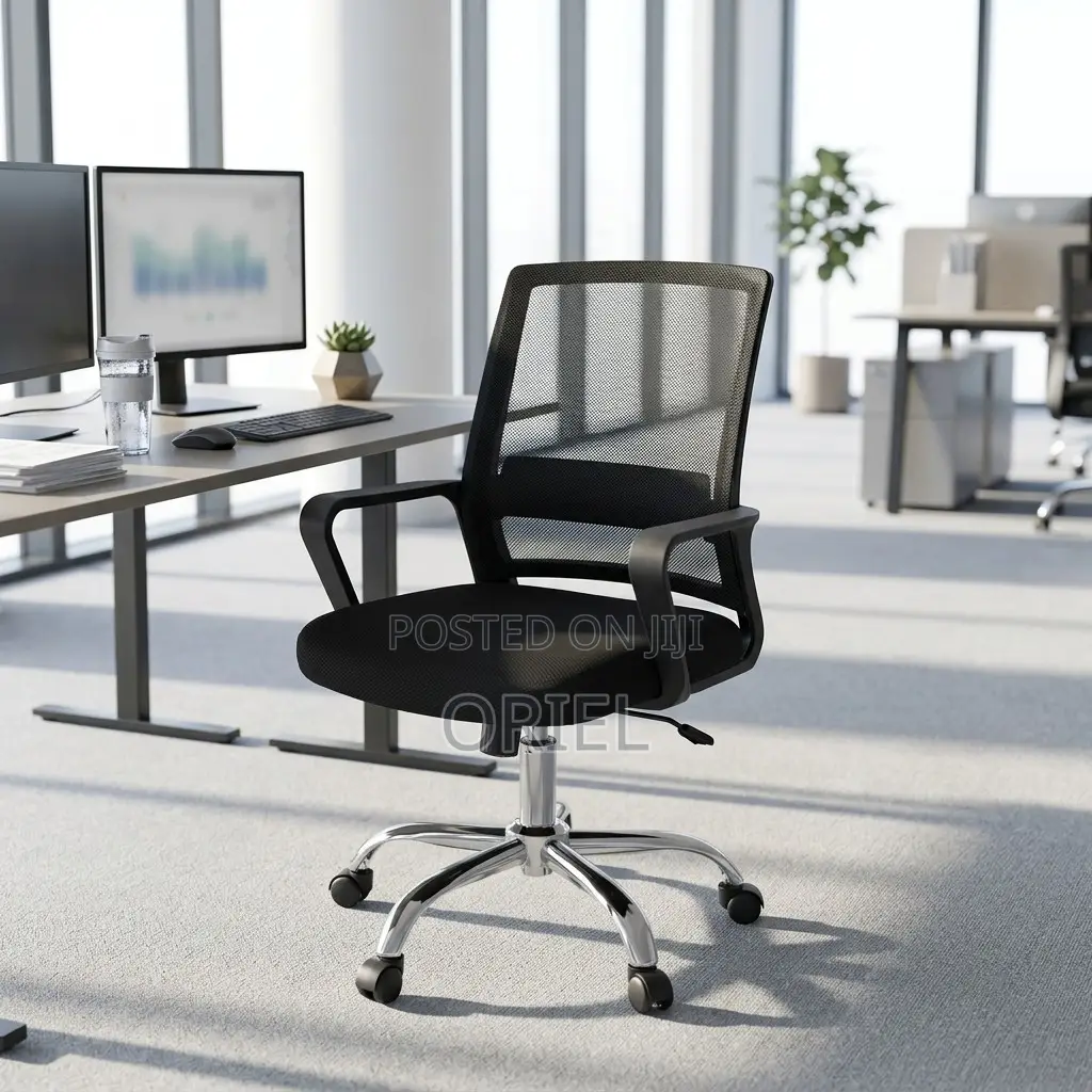 Office Chair : Office Mid-Back Ergonomic Chair