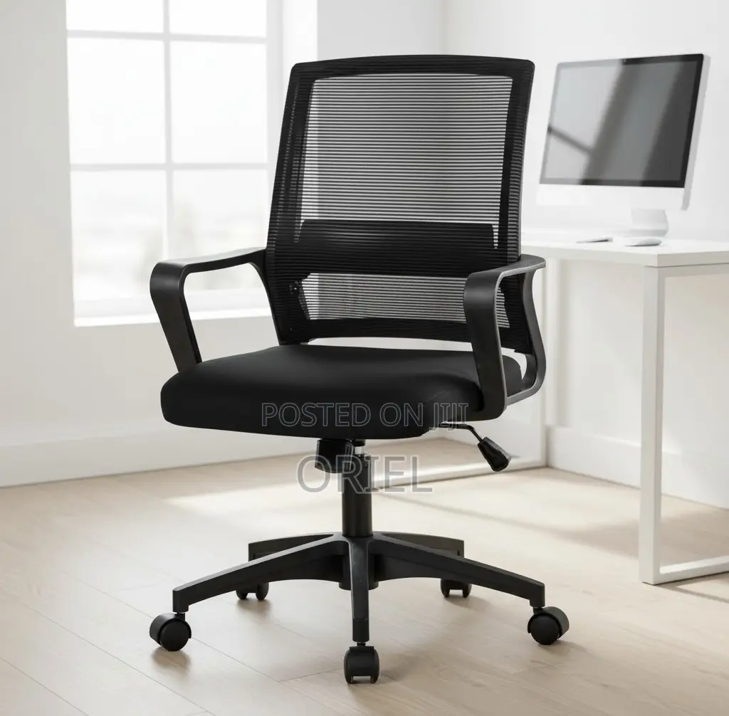 Office Chair : Office Mid-Back Ergonomic Chair
