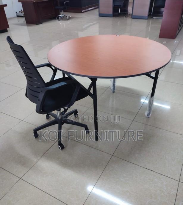 Office Table : Foldable Round Boardroom Table - thumbnail 3