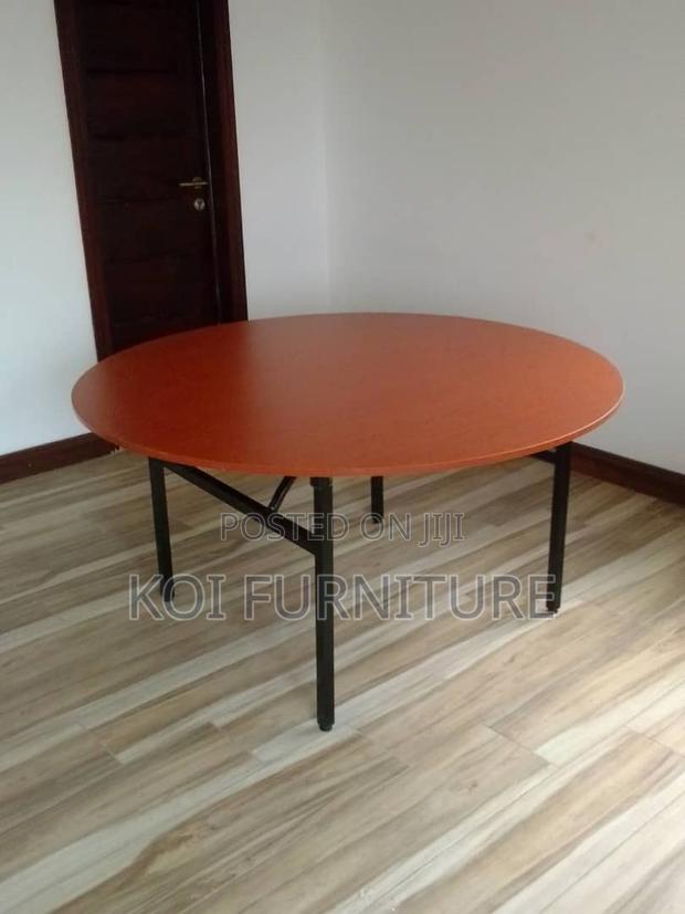 Office Table : Foldable Round Boardroom Table - thumbnail 4