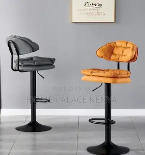 Bar Stool: Adjustable Swivel Counter Stool With Backrest
