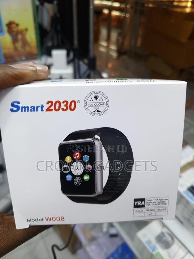 Smart 2030 W008 Bluetooth Smart Watch With Camera Sim - thumbnail 3