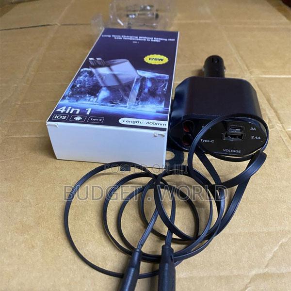 C1 Travel-Friendly 4-in-1 Car Charger With Smart Charging Features