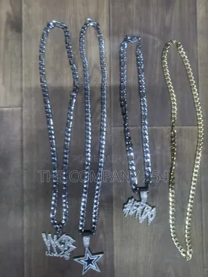 Quality Casual Iced Plain Unisex Hip Hop Necklace Chains