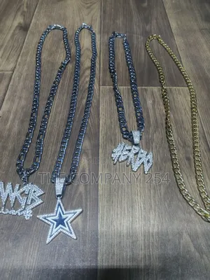 Quality Casual Iced Plain Unisex Hip Hop Necklace Chains