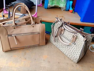 Faux Leather Satchel Handbag
