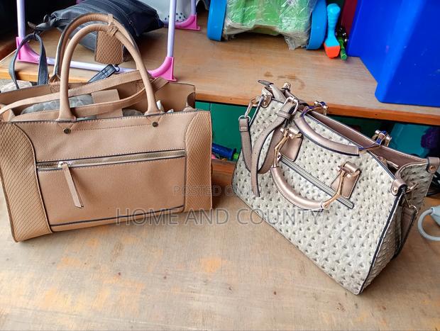 Faux Leather Satchel Handbag