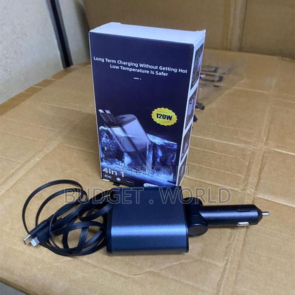 C1 Premium 4-in-1 Car Phone Charger With Fast Charging Technology