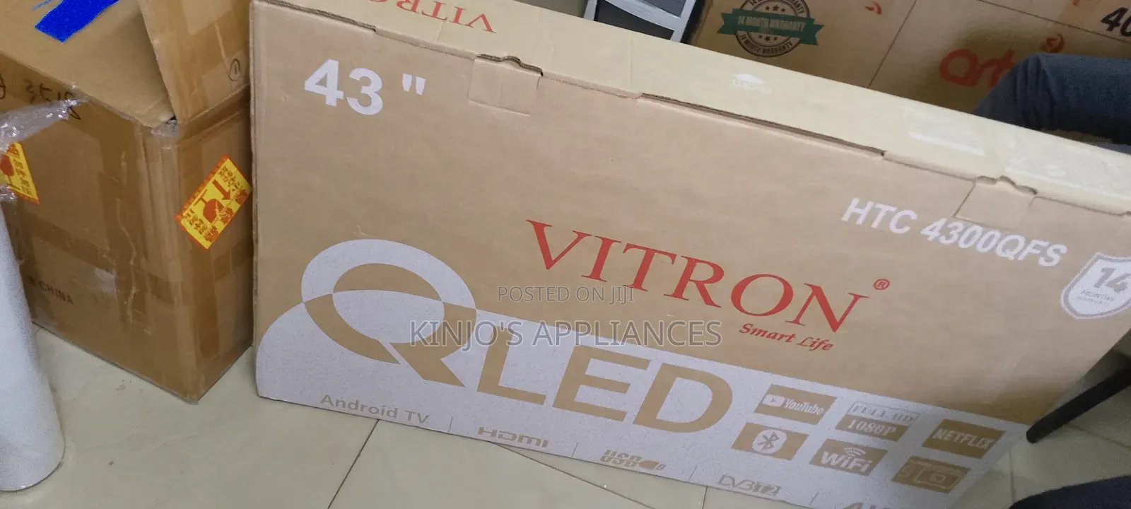 Vitron 43 Inch Qled Smart Tv HTC 4300qfs
