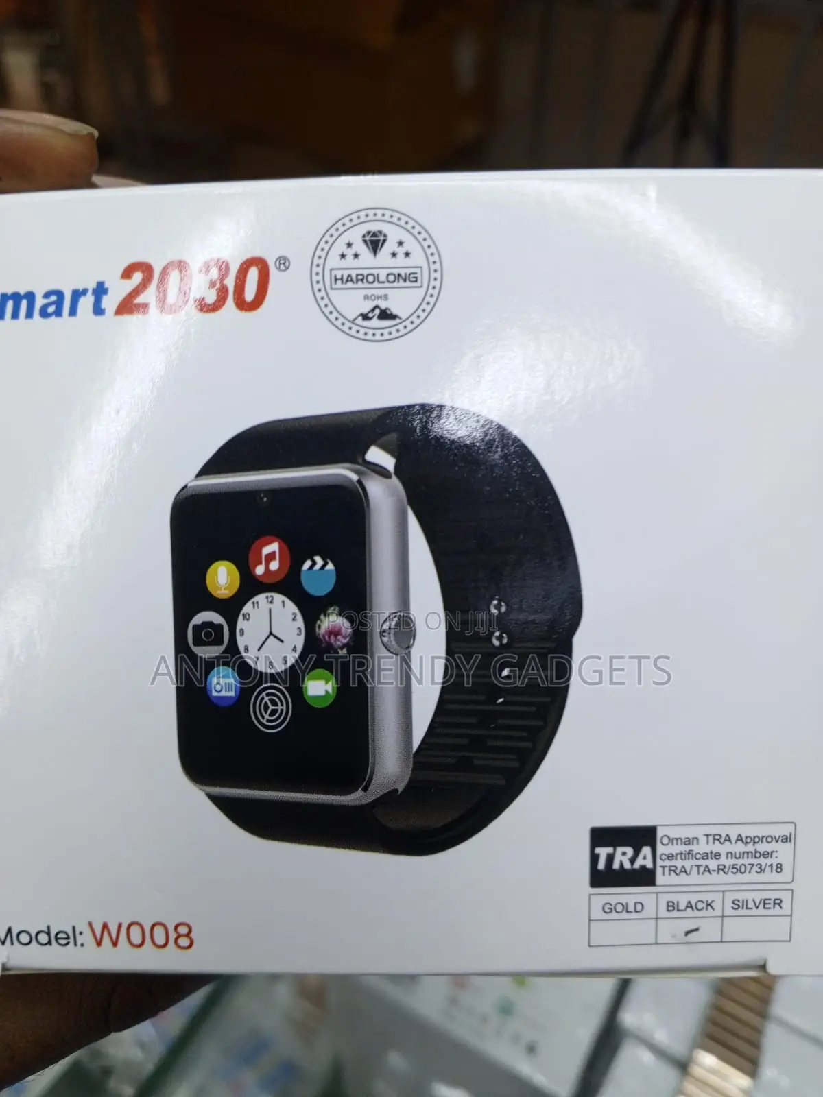 W008 Android Smart Watch Sim Support Pedometer Camera