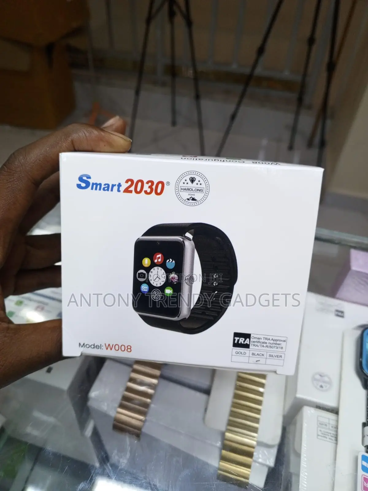 W008 Android Smart Watch Sim Support Pedometer Camera