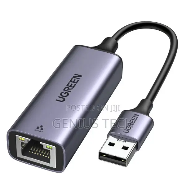 Ugreen Usb to Rj45 Ethernet Adapter Aluminum Case (Space Gray) – Cm209