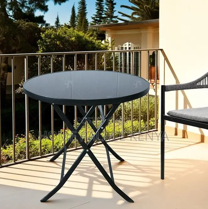 Outdoor Table: Modern Camping Table With Iron Frame