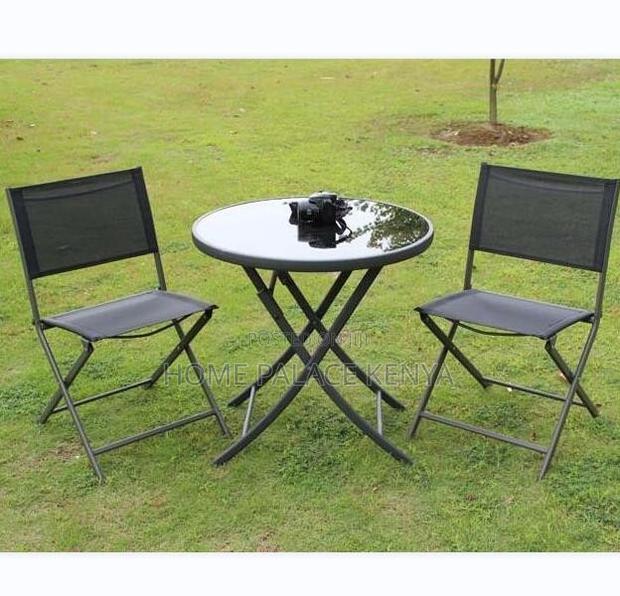 Outdoor Table: Modern Camping Table With Iron Frame - thumbnail 2
