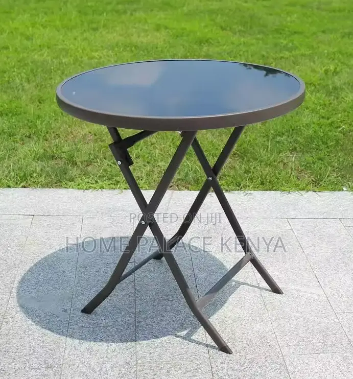 Outdoor Table: Modern Camping Table With Iron Frame
