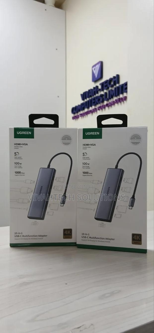 Brand New Ugreen Cm498 10 in 1 Usb-C Adapter With Gigabit Port