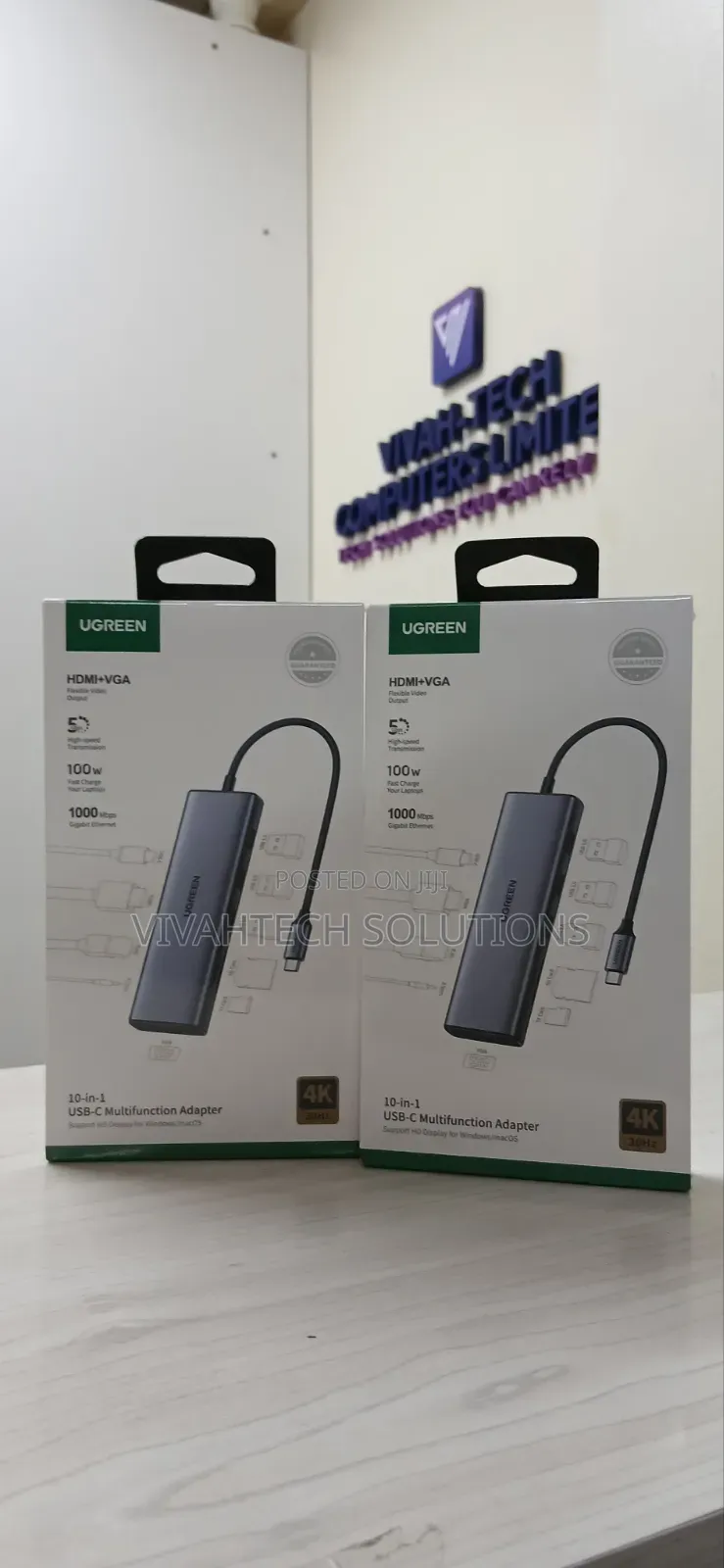 Brand New Ugreen Cm498 10 in 1 Usb-C Adapter With Gigabit Port