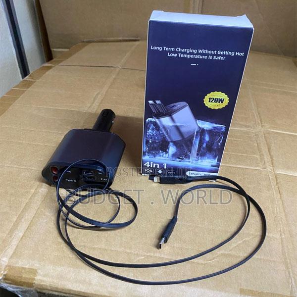 C1 High-Speed 4-in-1 Car Power Adapter for Mobile Devices