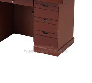 Office Desk; 1400mm Executive Mahogany Finish Desk