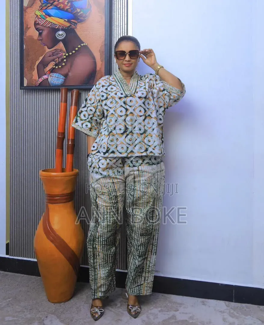 Top Trousers Kitenge Free Wear Cotton