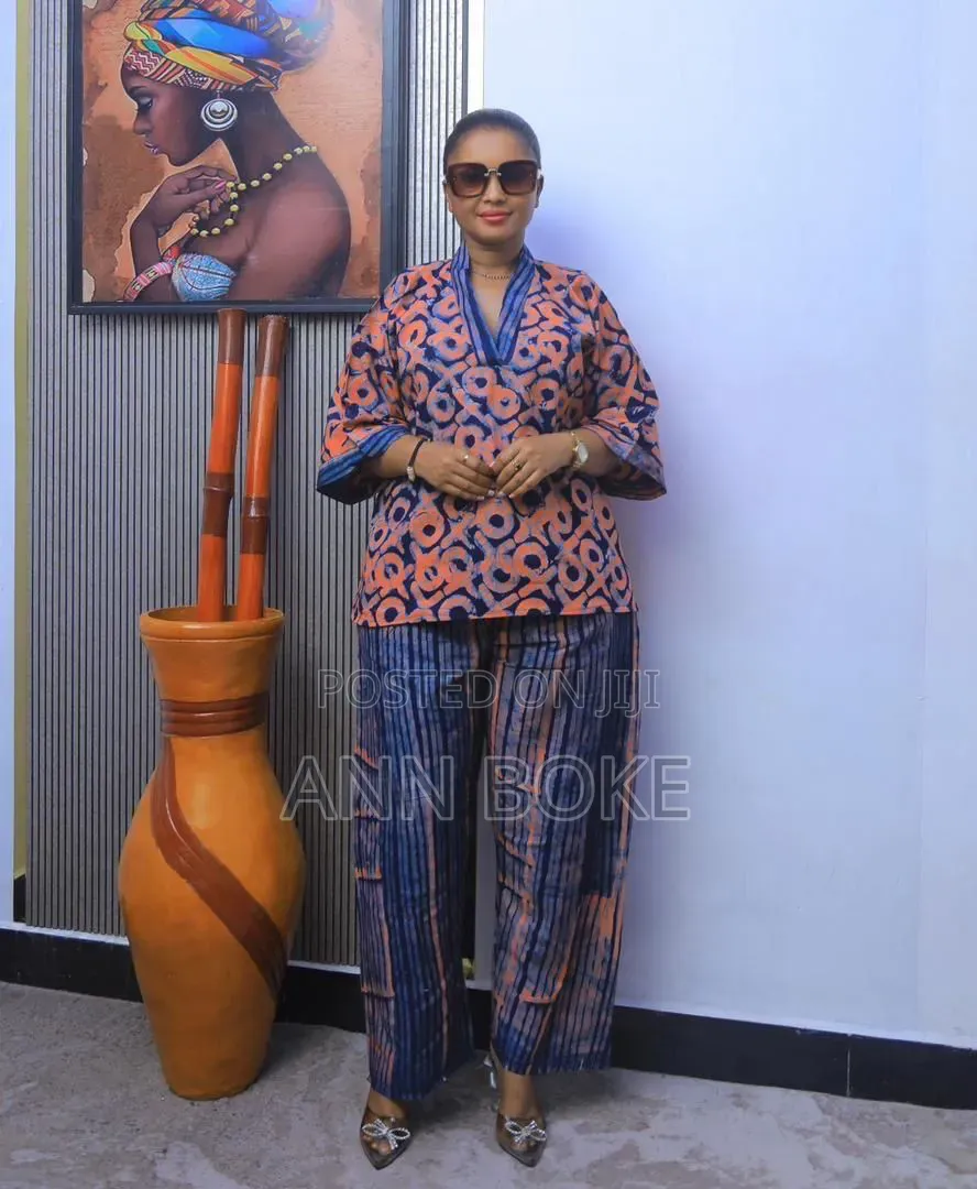 Top Trousers Kitenge Free Wear Cotton