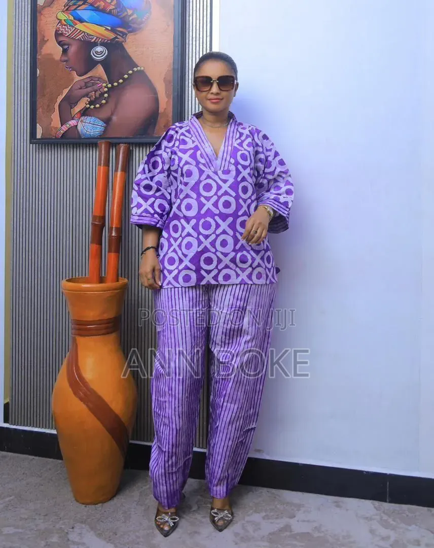 Top Trousers Kitenge Free Wear Cotton