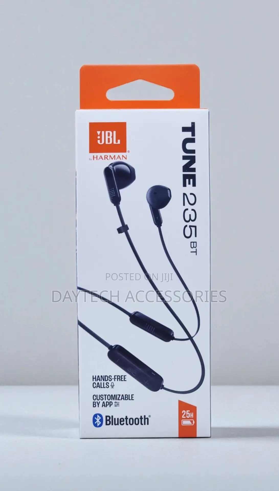 These Are JBL Tune 235bt Wireless Earbud Headphones in Black.