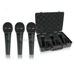 3 Piece Professional Dynamic Microphone Kit Cardioid