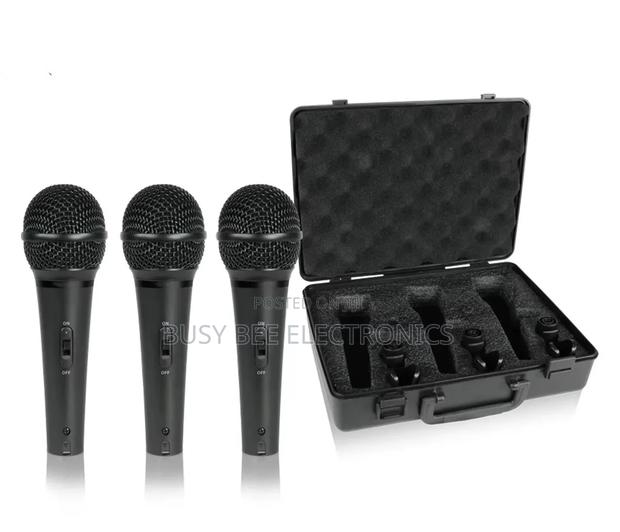 3 Piece Professional Dynamic Microphone Kit Cardioid - thumbnail 3