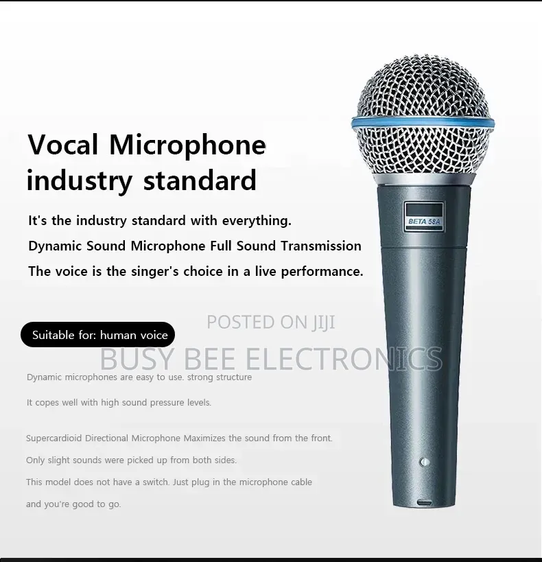Microphone Beta58a Vocal High Quality Microphone Industry
