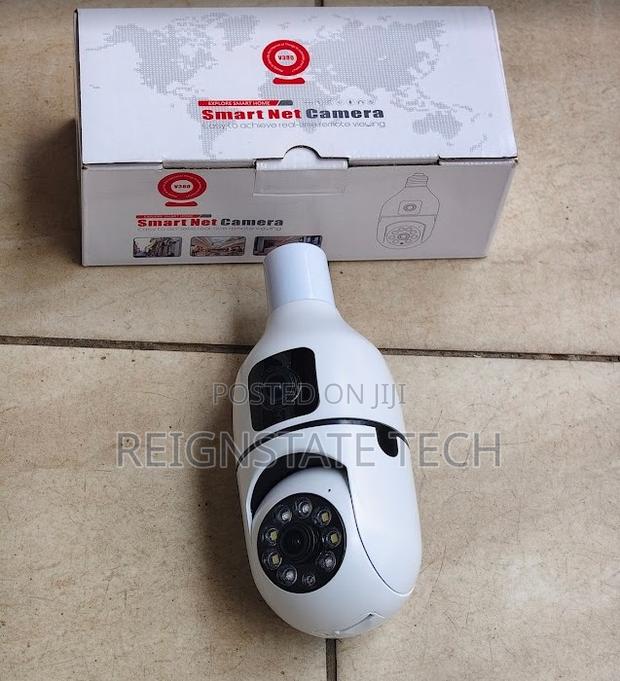 V380 Dual Lens PTZ Bulb Wifi Camera 360° Smart Security CCTV