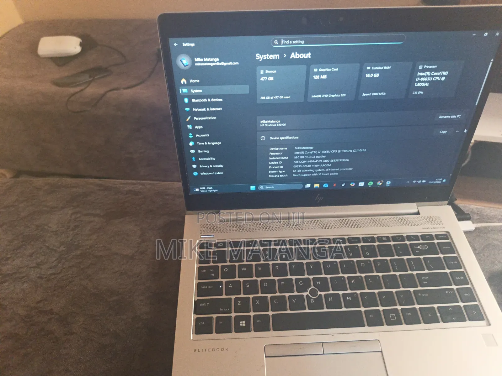 Laptop HP EliteBook 840 G6 16GB Intel Core i7 SSD 512GB