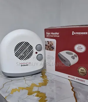 Premier Prh001 Fan Heater – 2 Heat Settings Portable Room Warmer