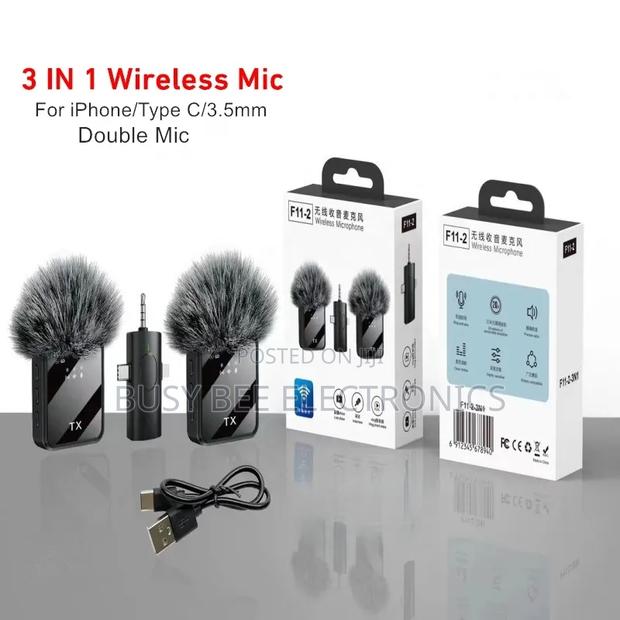 2mic 3 In1 Wireless Lavalier Microphone - thumbnail 3