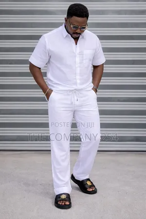 Quality Casual Linen 2 Piece Set Trousers and Shirts Available