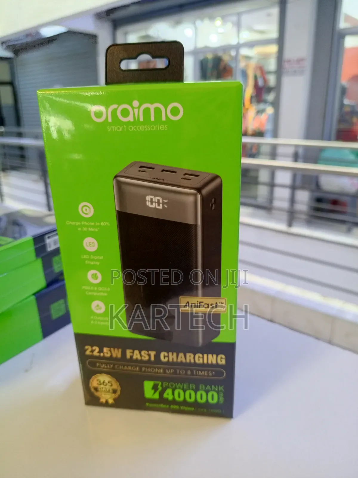 Oraimo Powerbox 400 Vision 40000mah 22.5w Power Bank Opb-7400