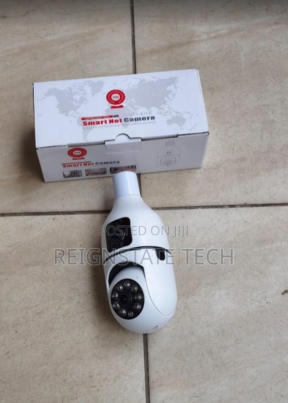 V380 Dual-Lens Bulb Camera Two Cameras 360-Degree Wireless Bulb Camera
