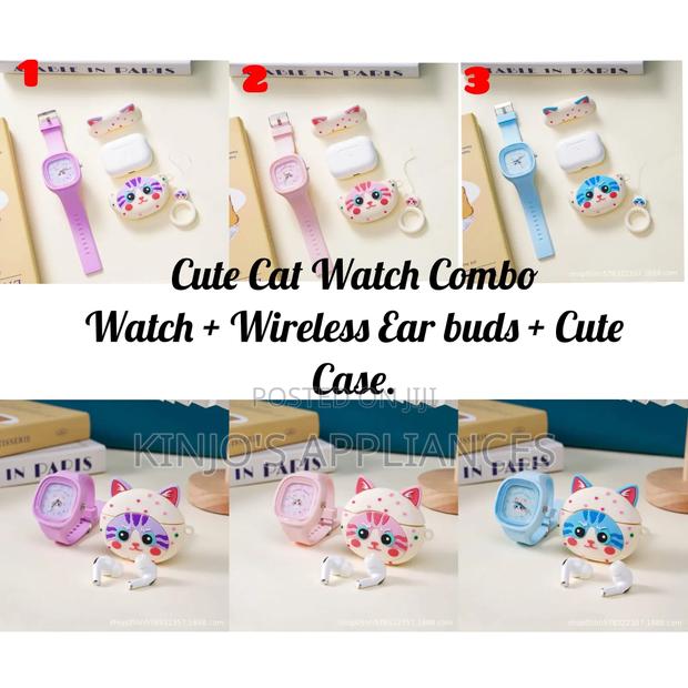 Cute Cat Watch Combo