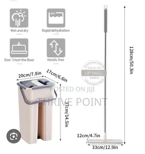 Magic Mop +Bucket With Extra Top Cloth