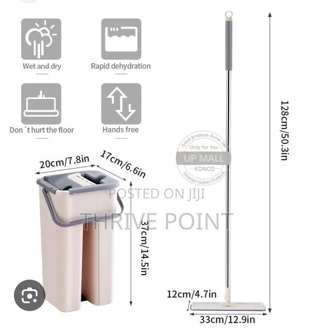 Magic Mop +Bucket With Extra Top Cloth - thumbnail 2