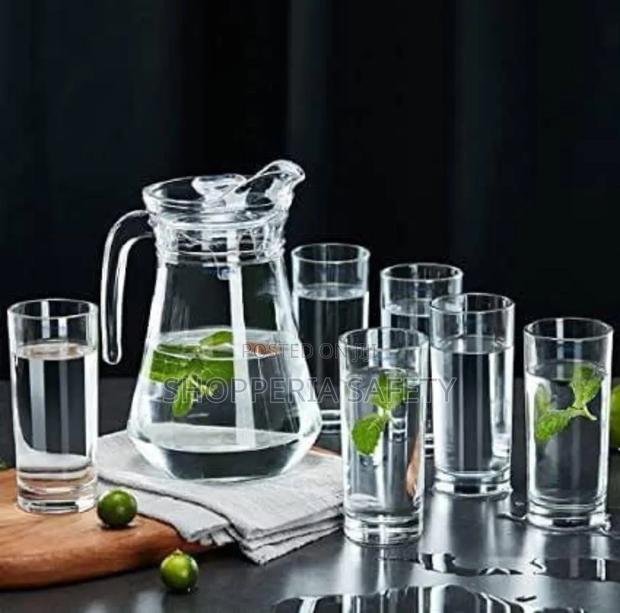 Water Set 6 Glasses 1 Jug
