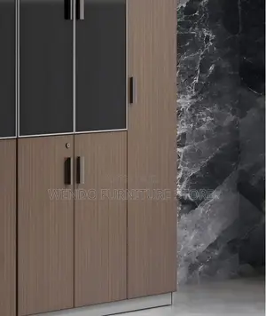 Office Cabinet; Wood Made Executive Cabinet With Three Lockable Doors