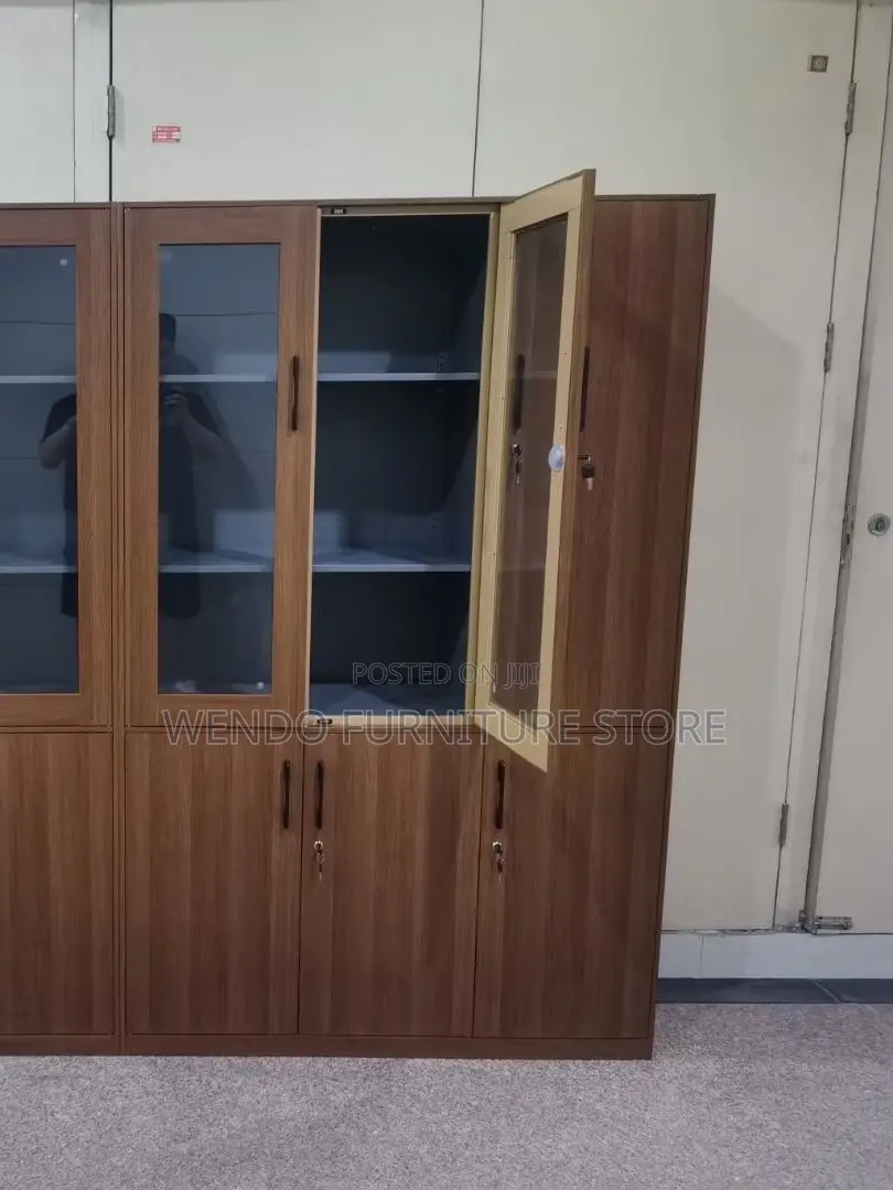 Office Cabinet; Wood Made Executive Cabinet With Three Lockable Doors